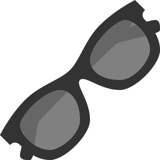 Sunglasses Icon Flat Free Sample Iconset Squid Ink