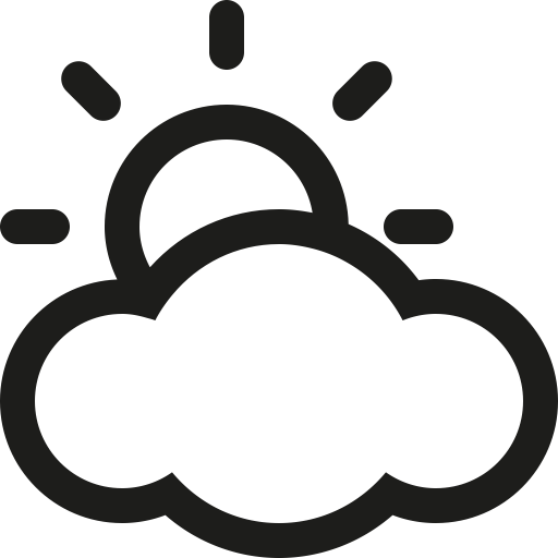 Sun And Cloud Weather Icon Images