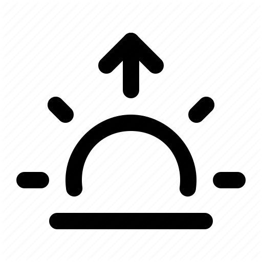 Morning, Nature, Rising, Sun, Sunrise Icon