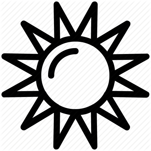 Bright Day, Morning, Sun, Sunny Day, Sunshine Icon