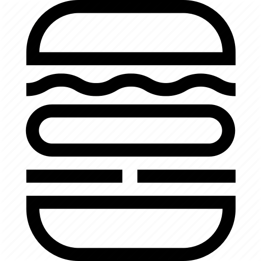 Fastfood, Food, Hamberger, Snack, Superbowl Icon