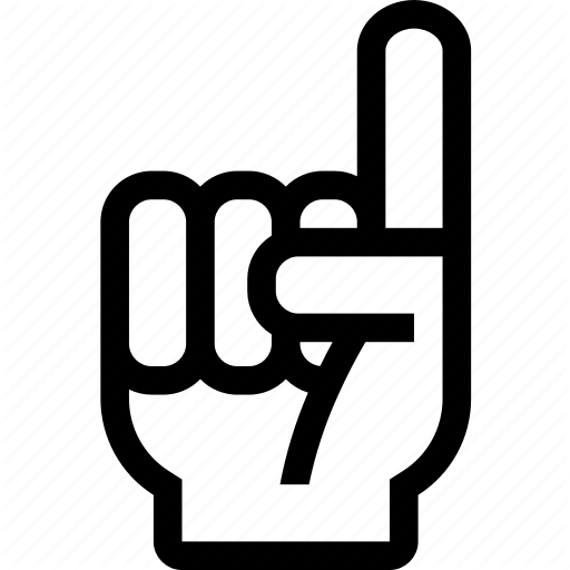 Finger, Hand, Sigh, Signal, Superbowl Icon