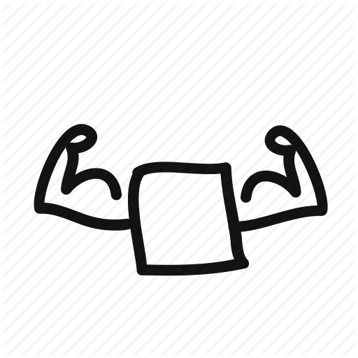 Arms, Confident, Handdrawn, Muscle, Strong, Super Icon