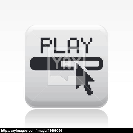Vector Illustration Of Single Player Progress Icon Vector