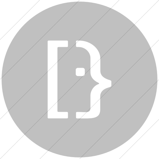 Flat Circle White On Silver Social Media Super User Icon