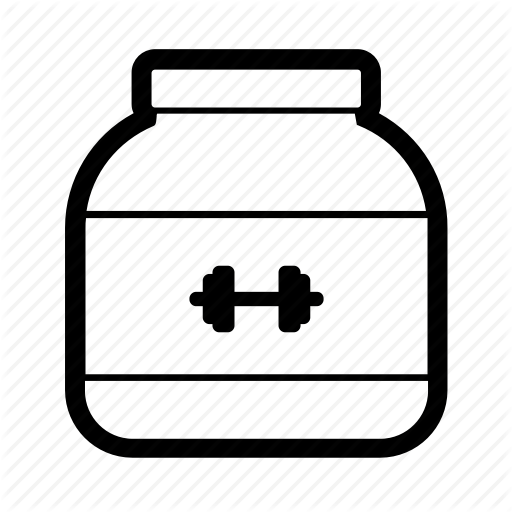 Bodybuilding, Fitness, Gym, Muscle, Powder, Protein, Supplement Icon
