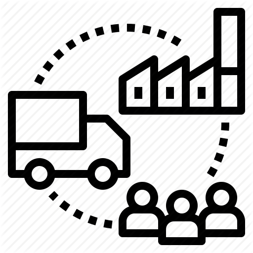 Chain, Distribution, Industry, Production, Supply Icon