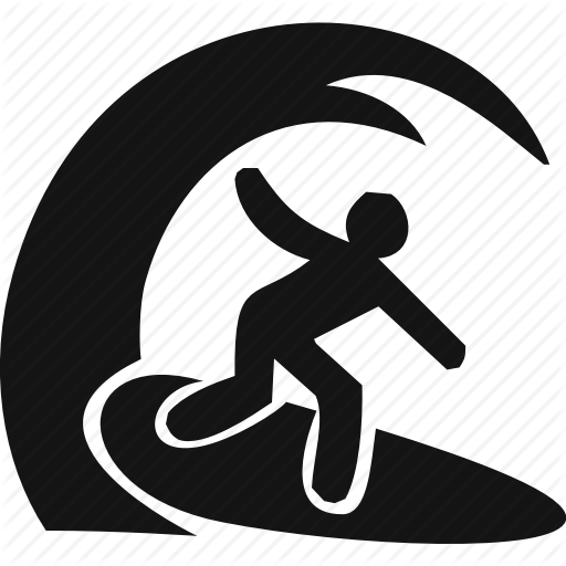 Exercise, Hobby, Sport, Surf, Surfing Icon