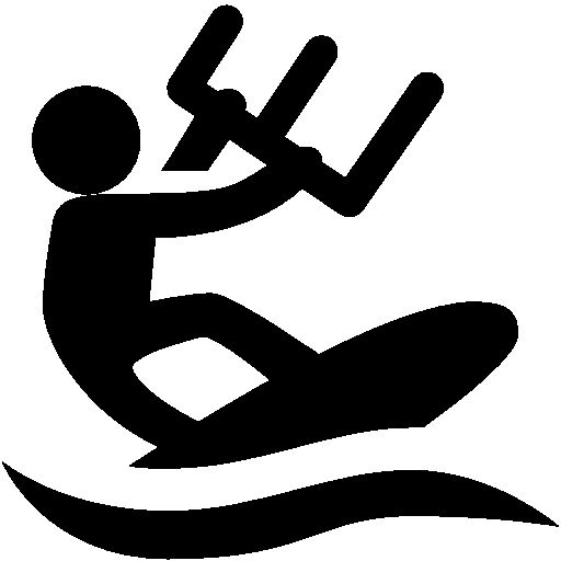 Kitesurfing Icons Signs And Symbols Symbols