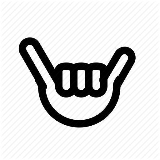 Fingers, Hands, Surf Icon