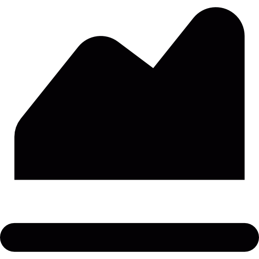 Business, Area, Mountain, Graph, Surface, Chart, Integral Icon