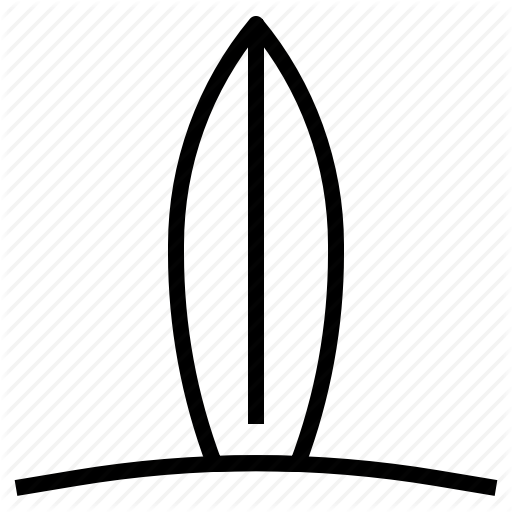 Beach, Sea, Summer, Surfboard Icon