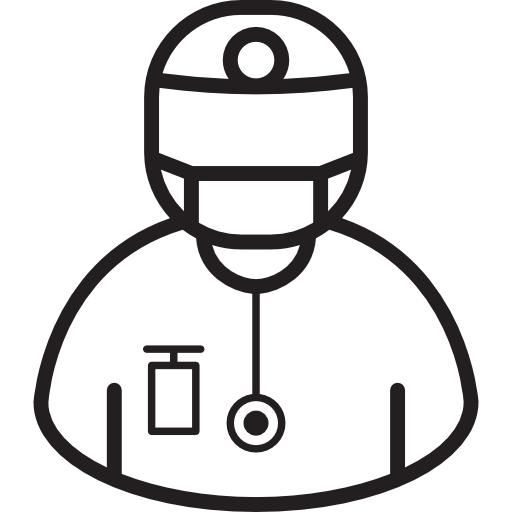 Surgeon With Mask Icons Free Download