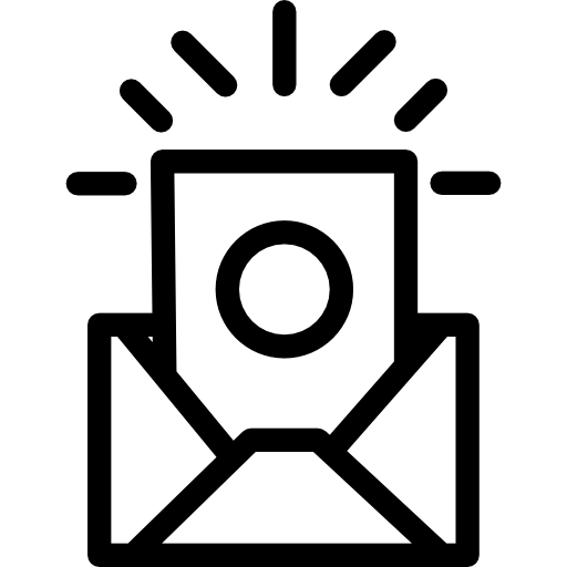 Open Envelope With Surprise Icons Free Download