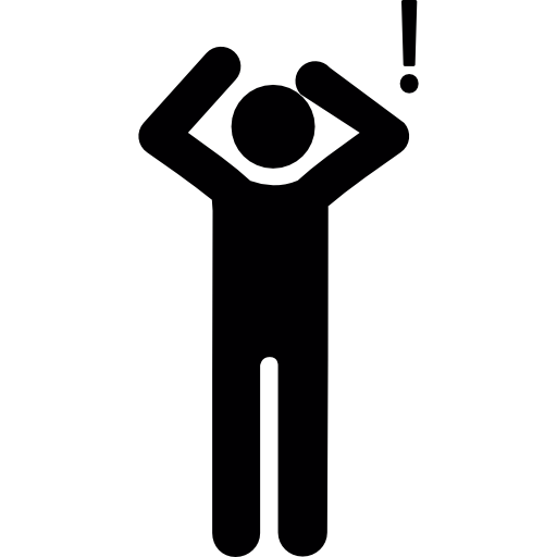 Standing Surprised Man Icons Free Download