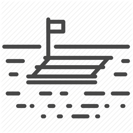 Float, Ocean, Raft, Rafting, Sea, Survival, Survivor Icon