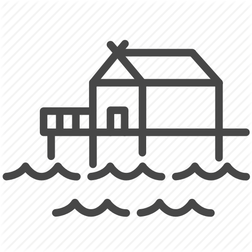 Home, House, Island, Resort, Survival, Tropical Icon