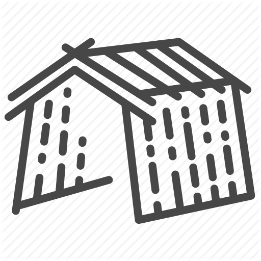 Building, Home, House, Shelter, Survival, Wood Icon