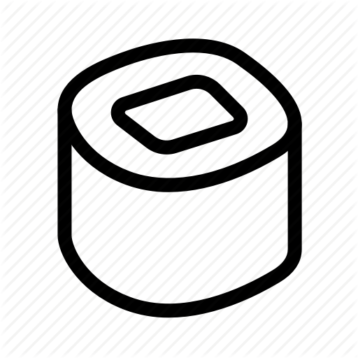 Fast, Food, Menu, Restaurant, Roll, Sea Food, Sushi Icon