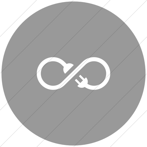 Flat Circle White On Light Gray Iconathon Sustainable