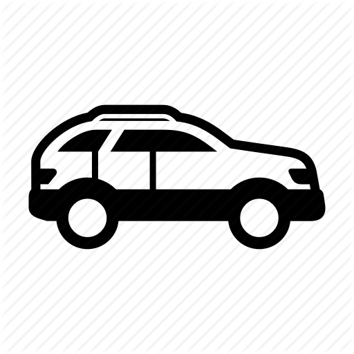 Automobile, Car, Side View, Suv, Vehicle Icon