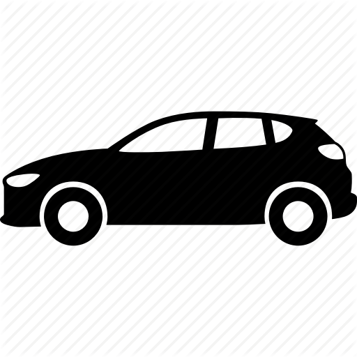 Car, Compact, Crossover, Hatchback, Side, Suv, Vehicle Icon