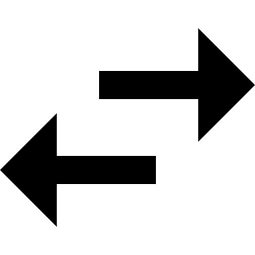 Swap Horizontal Orientation Arrows Icons Free Download