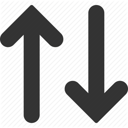 Arrows, Change, Direction, Exchange, Mirror, Swap, Vertical Flip Icon