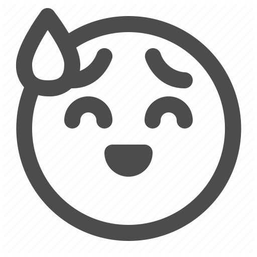 Apologetic, Emoji, Emoticon, Oops, Sorry, Sweat Icon