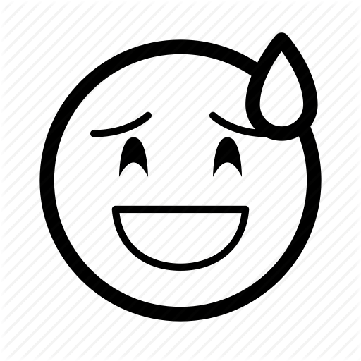 Avatar, Emoticon, Happy, Laugh, Mood, Smiley, Sweat Icon