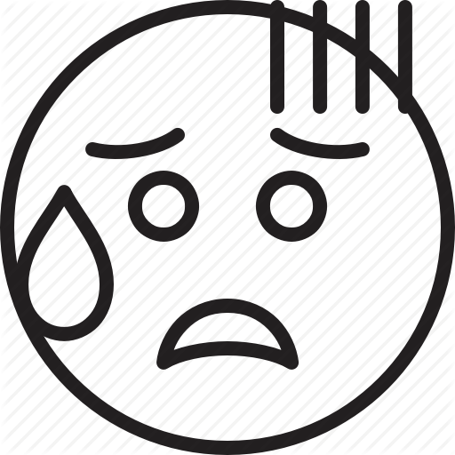 Cold, Emoticon, Face, Mouth, Open, Smiley, Sweat Icon