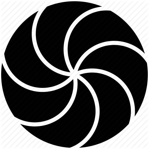 Circle, Divided, Iris, Spiral, Swirl Icon