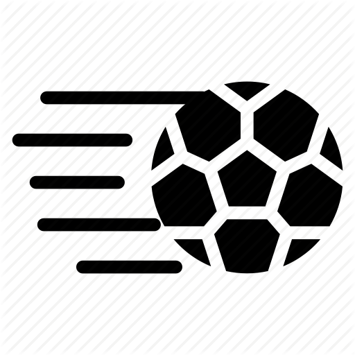 Ball, Kick, Pass, Soccer, Sport, Swoosh Icon