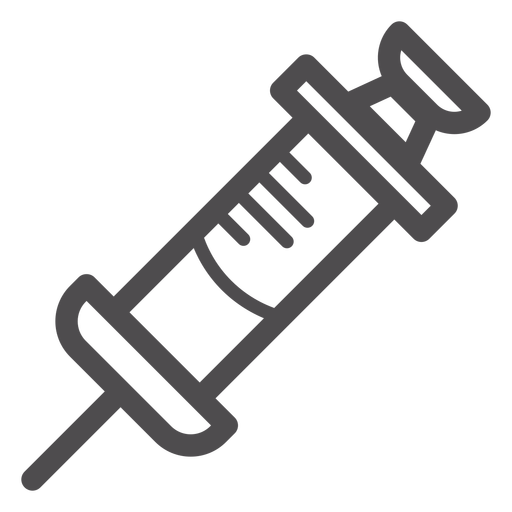 Medical Syringe Stroke Icon