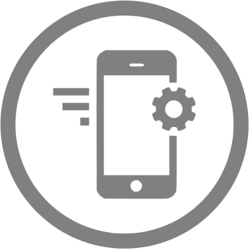 Gray Mobile Marketing Icon