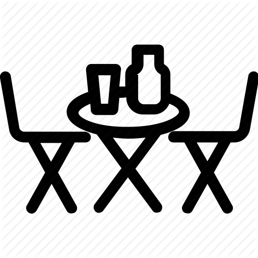 Cafe, Chairs, Dining Table, Restaurant, Table Icon