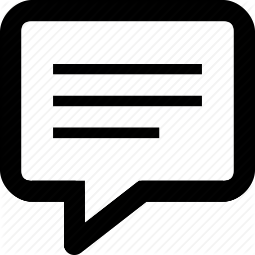 Chat, Comment, Lines, Message, Speech, Square, Talk Icon