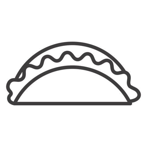 Taco Food Stroke Icon