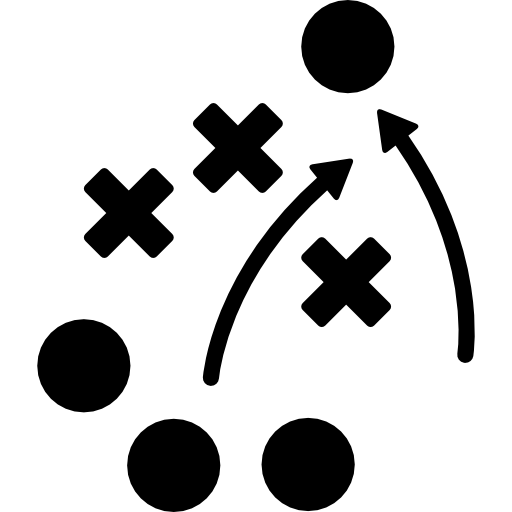 Planning Soccer Tactical Sketch Icons Free Download