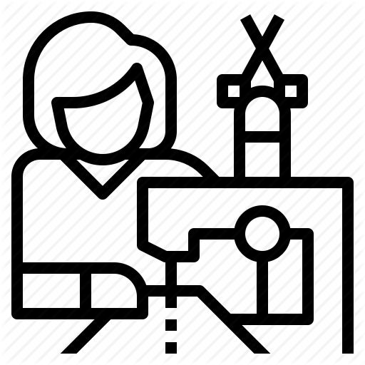 Designer, Employee, Fashion, Seamstress, Sew, Tailor, Worker Icon