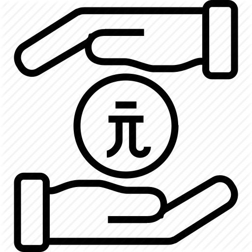 Coin, Currency, Dollar, Finance, Hand, Money, Taiwan Icon