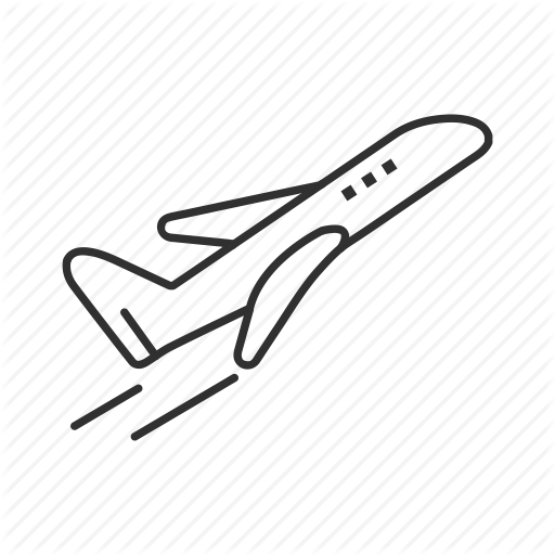 Airplane, Airport, Climbing, Flying, Lift Off, Plane, Take Off Icon