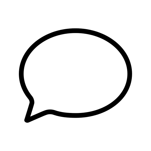 Chat Bubble Outline Icon Iconshow