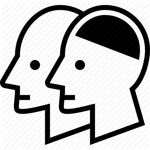 Brain, Double, Head, Human, Mind, People, Two Icon