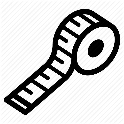 Measure, Measuring, Roll, Seamtress, Tailor, Tape Icon