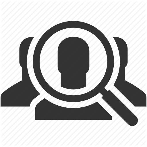 Community, Find, Group, People, Research, Search, Target Audience Icon