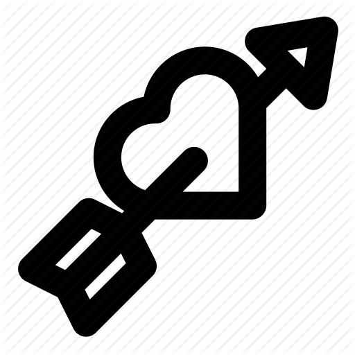 Arrow, Heart, Oldschool, Tattoo Icon