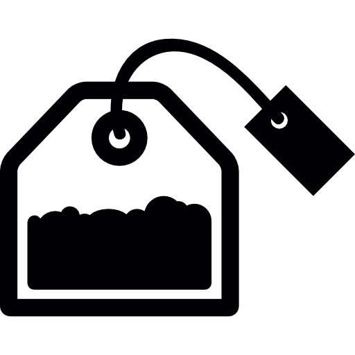 Tea Bag With Tag Icons Free Download