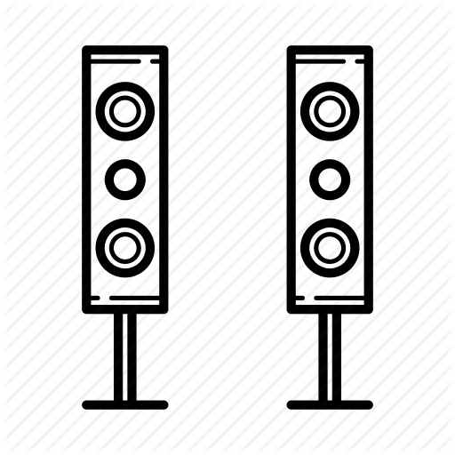 Amplifier, Audio, Home Theater, Sound System, Speakers Icon