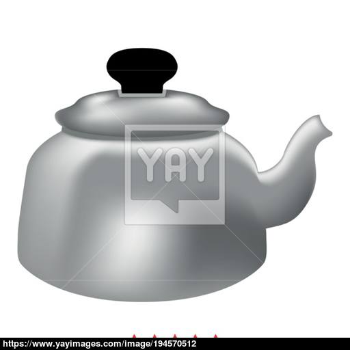 Teapot Icon Illustration Color Fill Style Vector